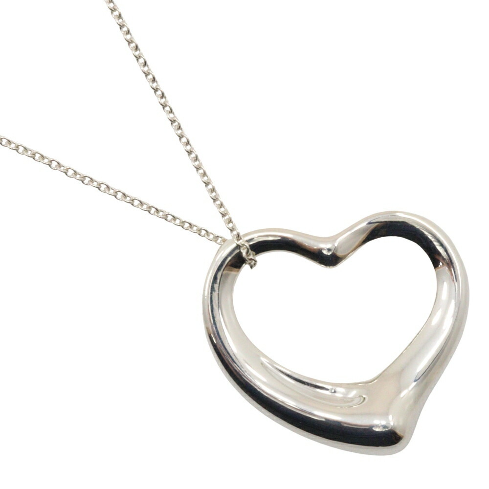 Tiffany Open Heart Large Necklace Silver